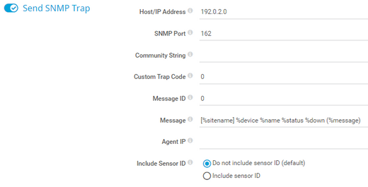 Send SNMP Trap